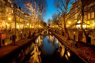 Le vieux canal d'Utrecht aux lumières de Noël par Paul Piebinga Aperçu