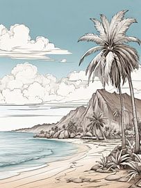 Vue de la plage sur TOAN TRAN