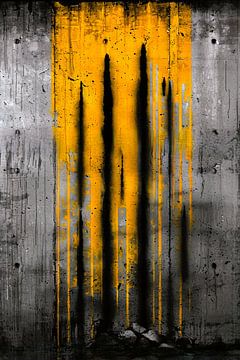 Moderne abstracte kunst met dynamische strepen van Art & Soul Creations
