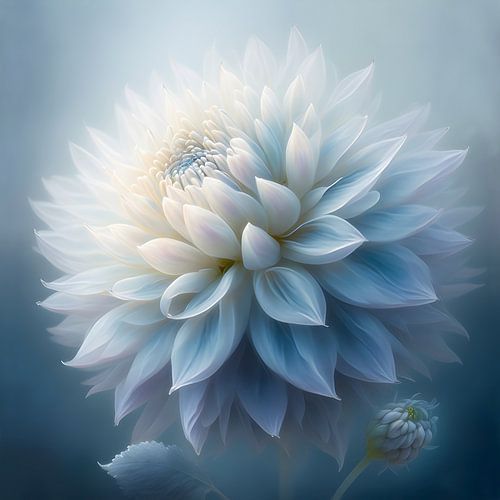 Dahlia Soft Blue by Jacky