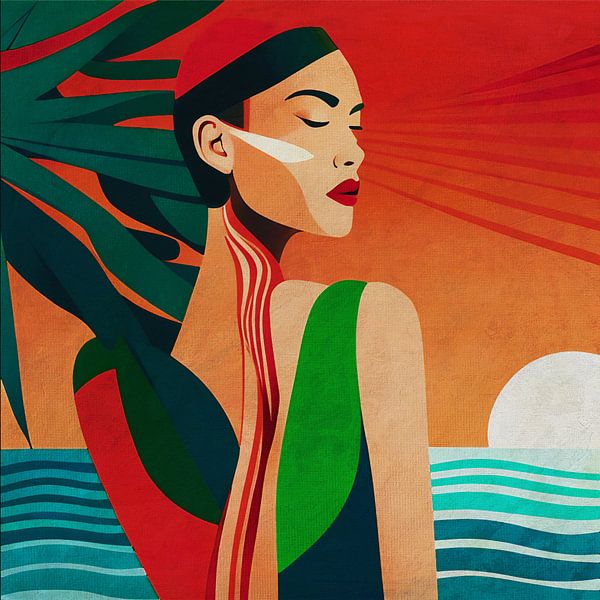 Summer girl by Jan Keteleer (JanKé): A Journey Beyond the Canvas