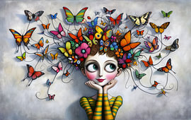Butterfly Girl – Schmetterlingsmädchen von Caroline Lichthart