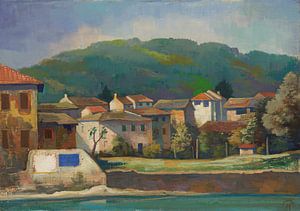 Karl Hofer, Lavena (Tessin), um 1925