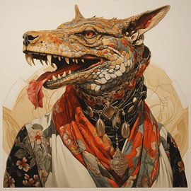 Scarf Wolf by puffpowerxii