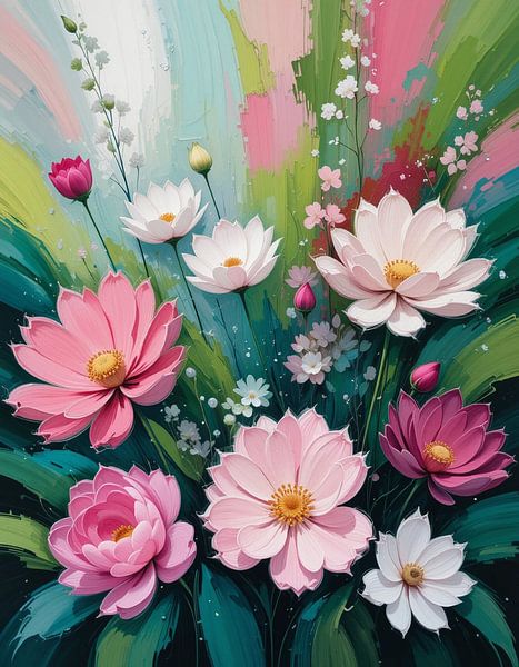 L'étreinte du printemps : Une symphonie de fleurs par Artistic