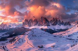 Winterliche Bergpracht