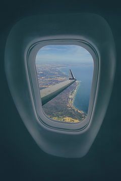 In het vliegtuig boven Kopenhagen van Elianne van Turennout