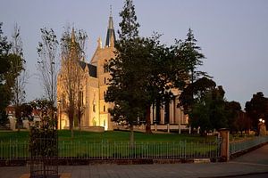 St. Mary's lit up