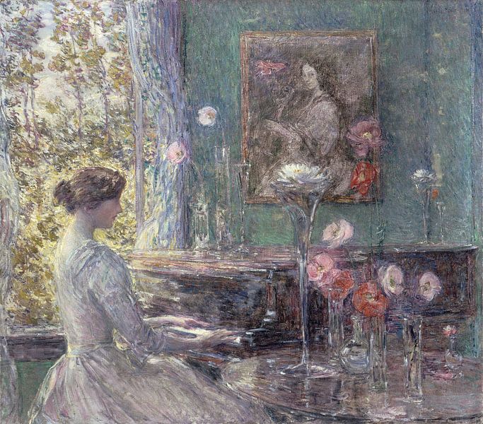 Improvisation, Childe Hassam von Meisterhafte Meister
