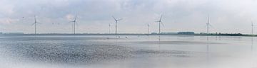 Panoramafoto Grevelingenmeer en Grevelingendam (HR) van Fotografie Jeronimo