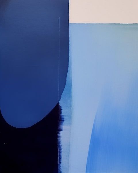Modern abstract &quot;Indigo&quot; by Carla Van Iersel