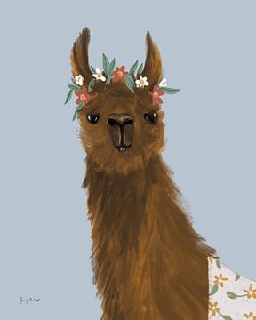 Delightful Alpacas II, Becky Thorns by Wild Apple