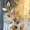Gouden Blad | Tak met Gouden Bladeren van Modern Collection