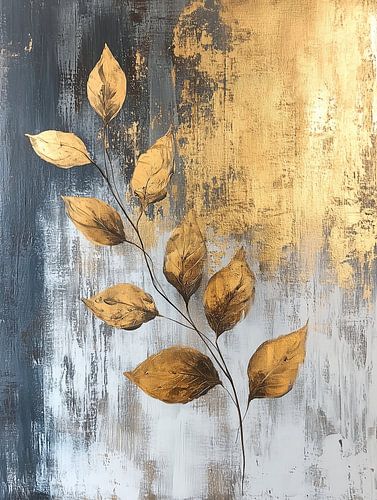 Golden Leaf | Branch with Golden Leaves
