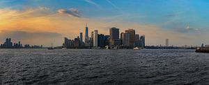 Épisode de New York : celui de l'île des gouverneurs au coucher du soleil