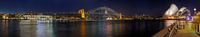 Sydney Harbour by night by Ton den Ouden thumbnail