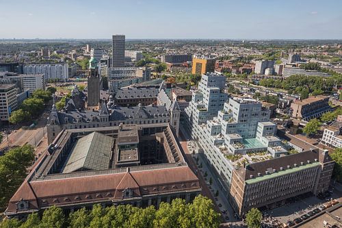 Het Stadhuis, Oude Postkantoor en Timmerhuis in Rotterdam