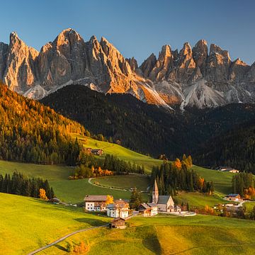 Sunset at Santa Maddalena, Italy by Henk Meijer Photography