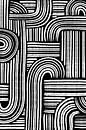 White Stripes | Abstracte kunst van Studio Malabar thumbnail