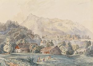 Franz Barbarini, Gnigl, 1856, Aquarell