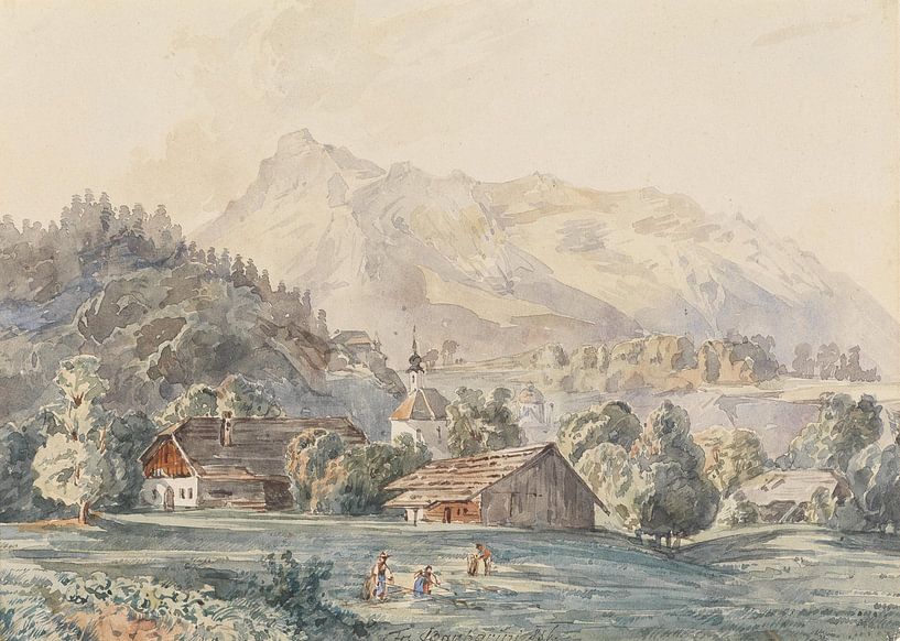 Franz Barbarini, Gnigl, 1856, aquarelle par Atelier Liesjes