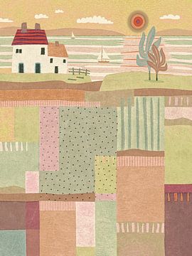 La maison au toit rayé sur Anna Marie de Klerk