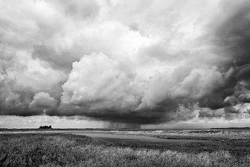 Uitzicht van Amrum naar Föhr van Heiko Westphalen