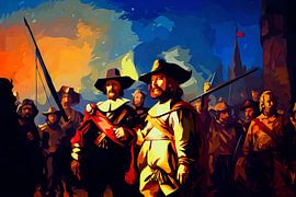 The Night Watch - Rembrandt as Pop Art by YArt