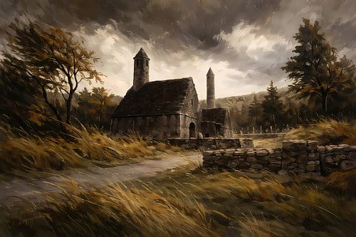 Middeleeuws kerkje Ierland