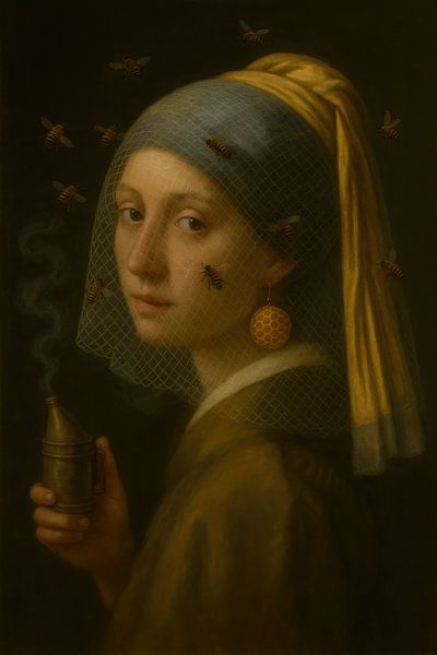 Meisje met de parel van Poster Art Shop