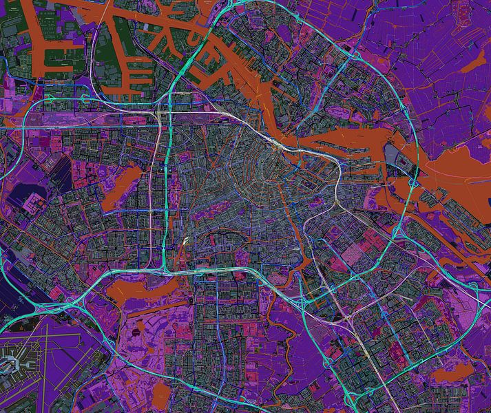 Amsterdam. map by Atelier Liesjes