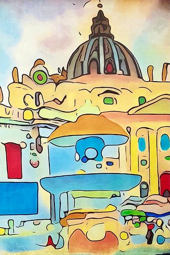 Rome is colourful, motif 2