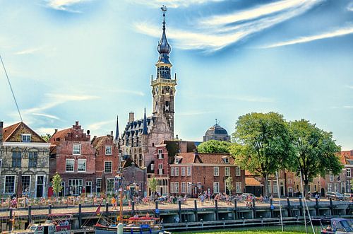 Veere, a historic town on Walcheren, Zeeland