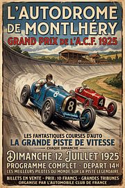 Car race at Montlhery in 1925.jpg by Theodor Decker