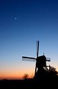 Poldermühle kurz nach Sonnenuntergang von Mark Leeman Miniaturansicht