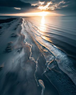 Magisch licht in het landschap van fernlichtsicht