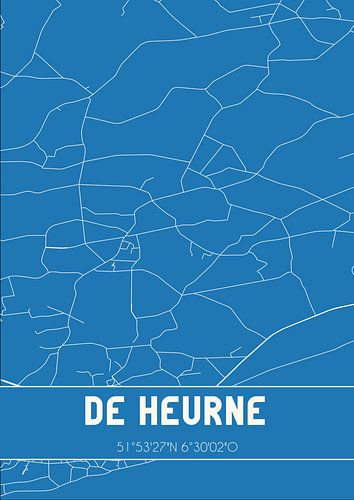 Blauwdruk | Landkaart | De Heurne (Gelderland)