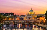 Rome, view at the Vatican and bridge of angels by Teun Ruijters thumbnail