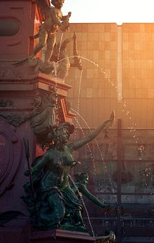 The mende fountain in Leipzig