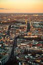 Sonnenuntergang über Berlin vom Fernsehturm von Leo Schindzielorz Miniaturansicht