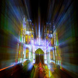 Bright Festival Brussel 2025 - Kathedraal Zoom Burst I van Daan Duvillier | Regio in de Kijker