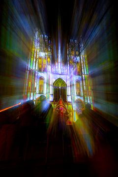 Bright Festival Brussel 2025 - Kathedraal Zoom Burst I van Daan Duvillier | Regio in de Kijker