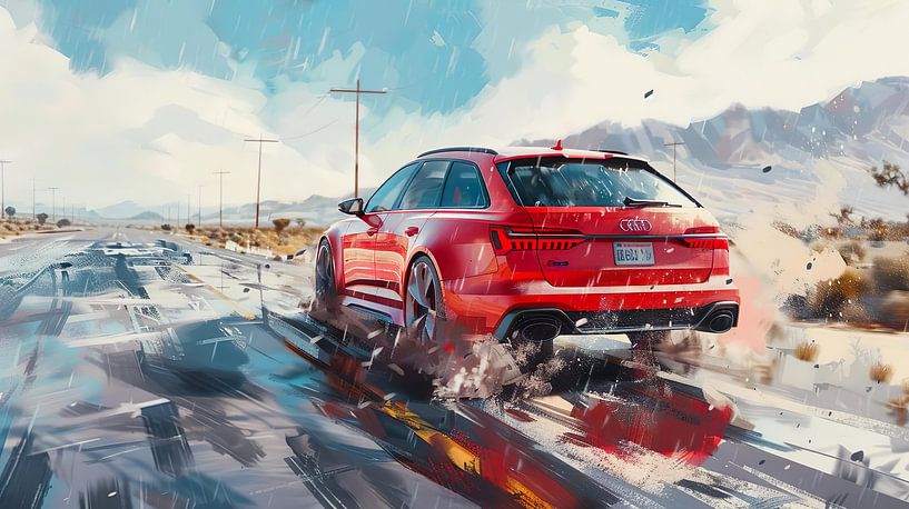 Audi RS6 van PixelPrestige