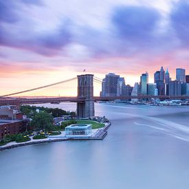 Skyline New York City at sunset by Marcel Kerdijk