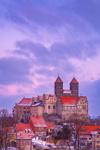 Quedlinburg in the Harz Mountains in winter