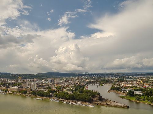 Le « Deutsches Eck » près de Coblence