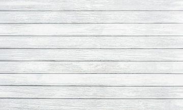 Oude wit geschilderde houten planken achtergrond textuur van Alex Winter