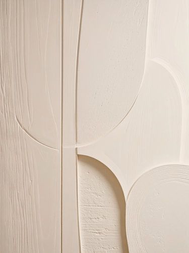 Minimalistische 3D-Kunst - Light Cream