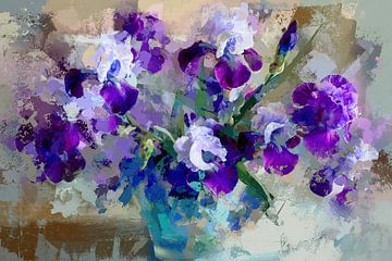 Paarse Ieder | Iris Bloemen Vaas Vibes