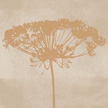 Große Blume II. Wabi-Sabi-Botanikkunst von Dina Dankers